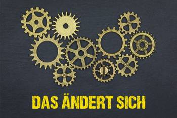 © magele-picture - stock.adobe.com Foto: Zahnräder mit Schriftzug Das ändert sich